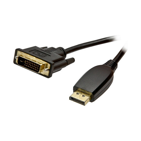 Synergy21 Kabel Video DisplayPort 1.1 => DVI-D 24+1, ST/ST, 3m, Full HD 1920*1080@60hz Display