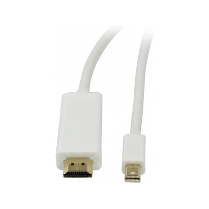 Synergy21 Kabel Video DisplayPort mini 1.2 => HDMI 2.0, ST/ST, 1,5m, Ultra HD 4K@60hz 4:4:4, 8 Bit HDR, Display