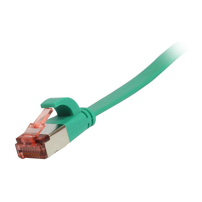 Synergy21 Patchkabel RJ45, CAT6 250Mhz, 3m grün, FTP(U/FTP), TPE(Superflex), Flach Netzwerk