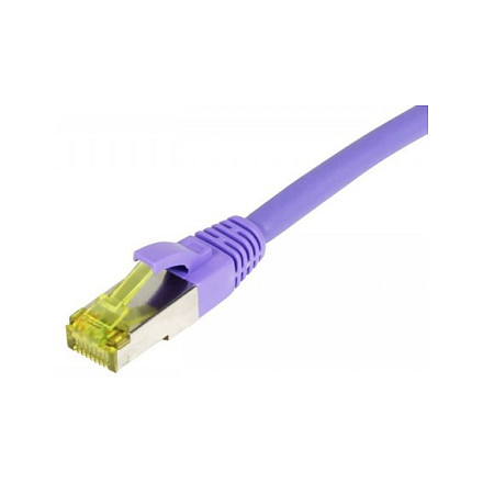 Synergy21 Patchkabel RJ45, CAT6A 500Mhz, 5m, lila, S-STP(S/FTP), TPE/LSZH(Ultraflex), AWG26, mit CAT7 Rohkabel, Netzwerk