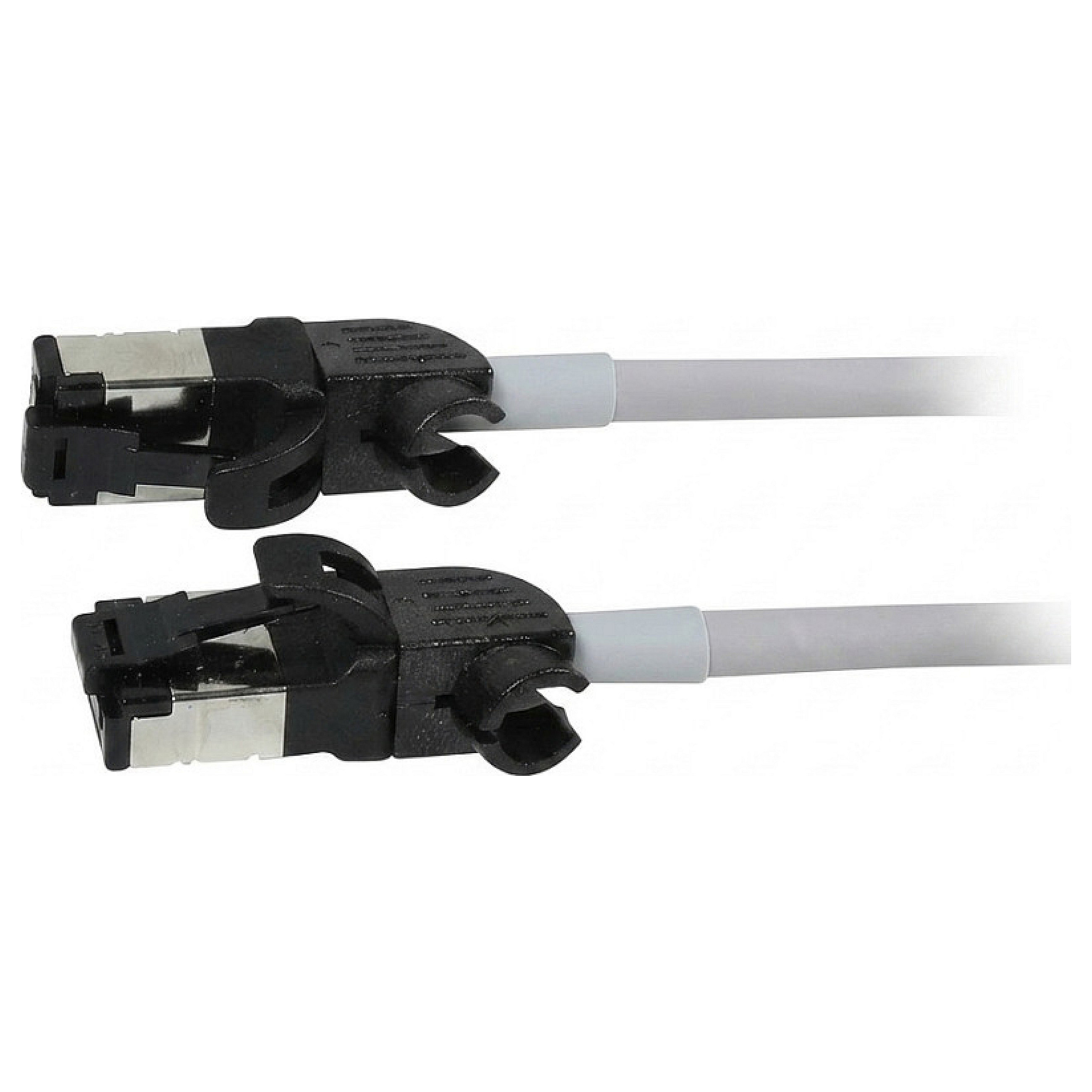 Synergy21 Patchkabel RJ45, CAT6A 500Mhz, 1,5m, grau, S/FTP, slimline rund d=4,5mm, TPE/LSZH(Superflex), AWG28, mit CAT7 Rohk., drehbarer Stecker,
