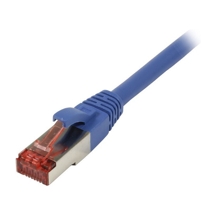 Synergy21 Patchkabel RJ45, CAT6 250Mhz, 0,5m blau, S-STP(S/FTP), TPE/LSZH(Superflex) Netzwerk