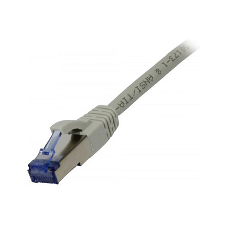Synergy21 Patchkabel RJ45, CAT6A 500Mhz, 1,0m, grau, S-STP(S/FTP), Komponent getestet(GHMT certified), AWG26, Netzwerk