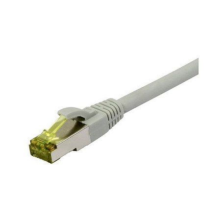 Synergy21 Patchkabel RJ45, CAT6A 500Mhz, 7,5m, grau, S-STP(S/FTP), TPE/LSZH(Ultraflex), AWG26, mit CAT7 Rohkabel,