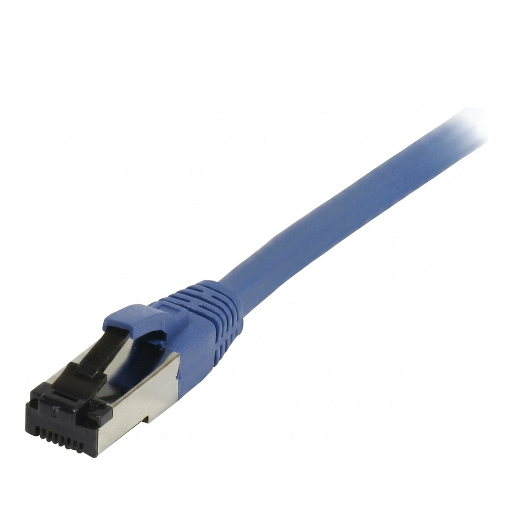 Synergy21 Patchkabel RJ45, CAT8.1 2000Mhz, 0,15m, blau, S-STP(S/FTP), TPE/LSZH(SuperFlex), AWG26, Netzwerk