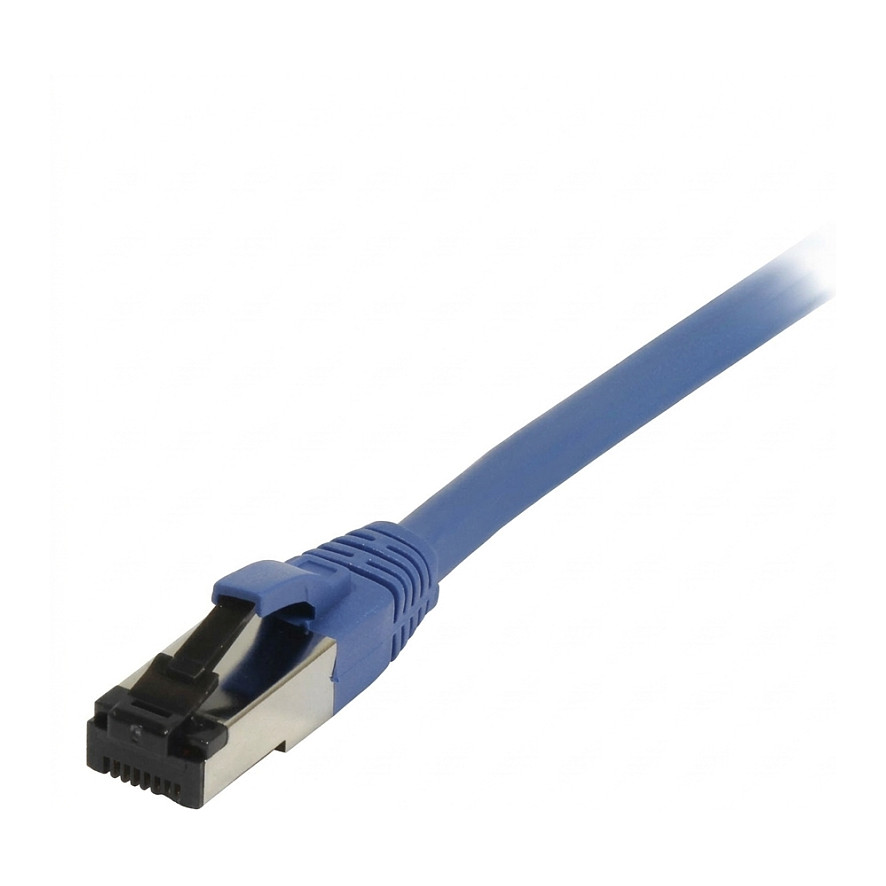 Synergy21 Patchkabel RJ45, CAT8.1 2000Mhz, 0,5m, blau, S-STP(S/FTP), TPE/LSZH(SuperFlex), AWG26, Netzwerk