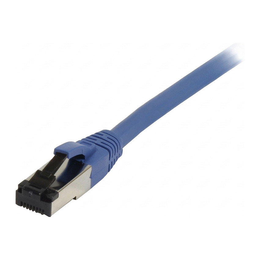 Synergy21 Patchkabel RJ45, CAT8.1 2000Mhz, 7,5m, blau, S-STP(S/FTP), TPE/LSZH(SuperFlex), AWG26, Netzwerk