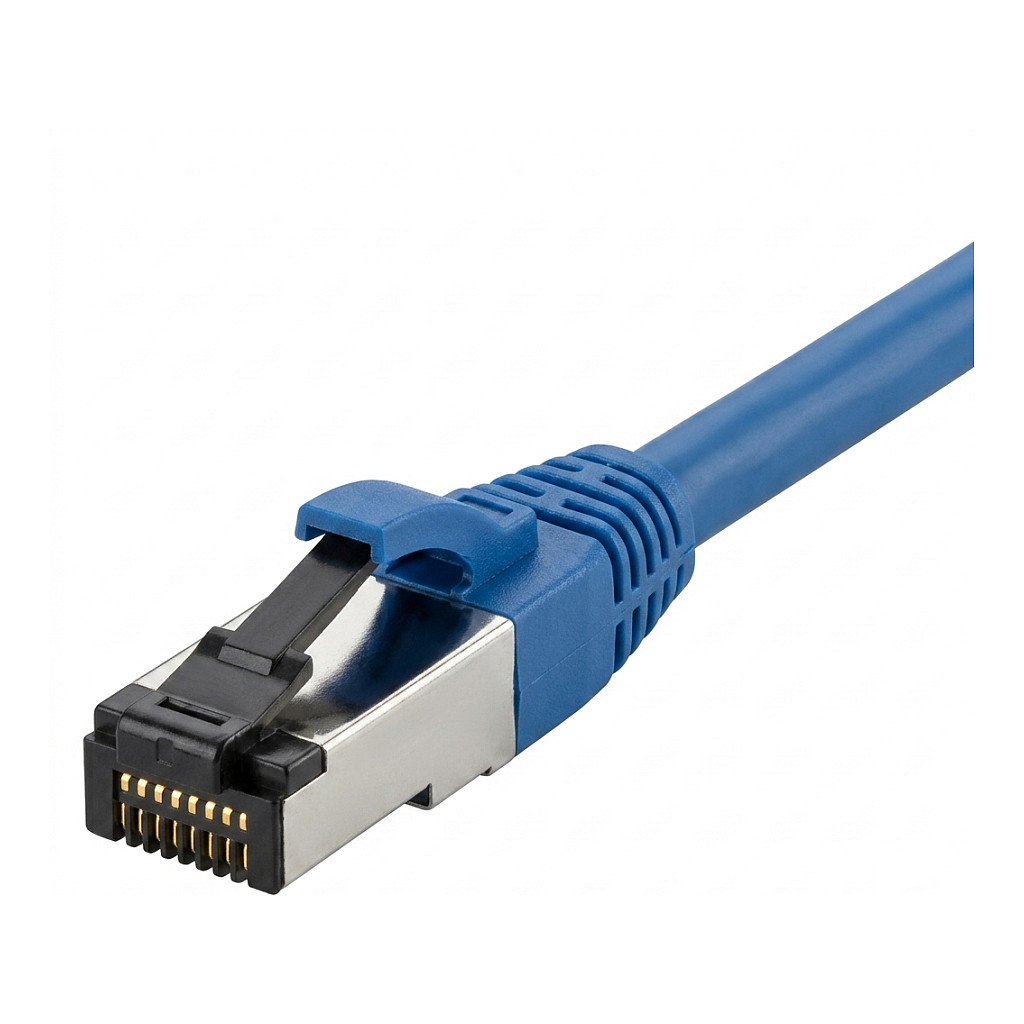 Synergy21 Patchkabel RJ45, CAT8.1 2000Mhz, 5m, blau, S-STP(S/FTP), TPE/LSZH(SuperFlex), AWG26, Netzwerk