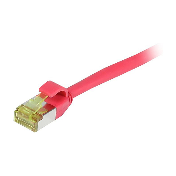 Synergy21 Patchkabel RJ45, CAT6A 500Mhz, 10m, rot, S-STP(S/FTP), slimline rund d=4,5mm, TPE/LSZH(Superflex), AWG28, mit CAT7 Rohkabel,