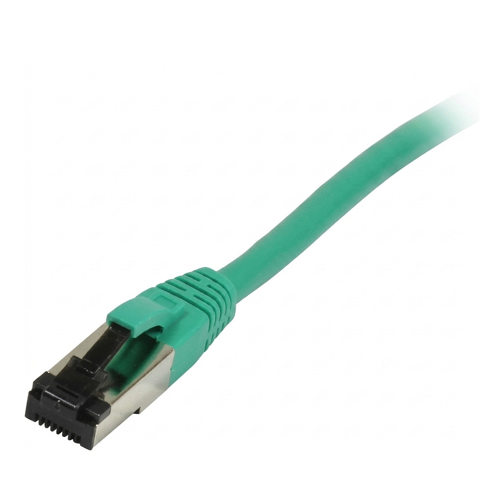 Synergy21 Patchkabel RJ45, CAT8.1 2000Mhz, 0,25m, grün, S-STP(S/FTP), TPE/LSZH(SuperFlex), AWG26, Netzwerk