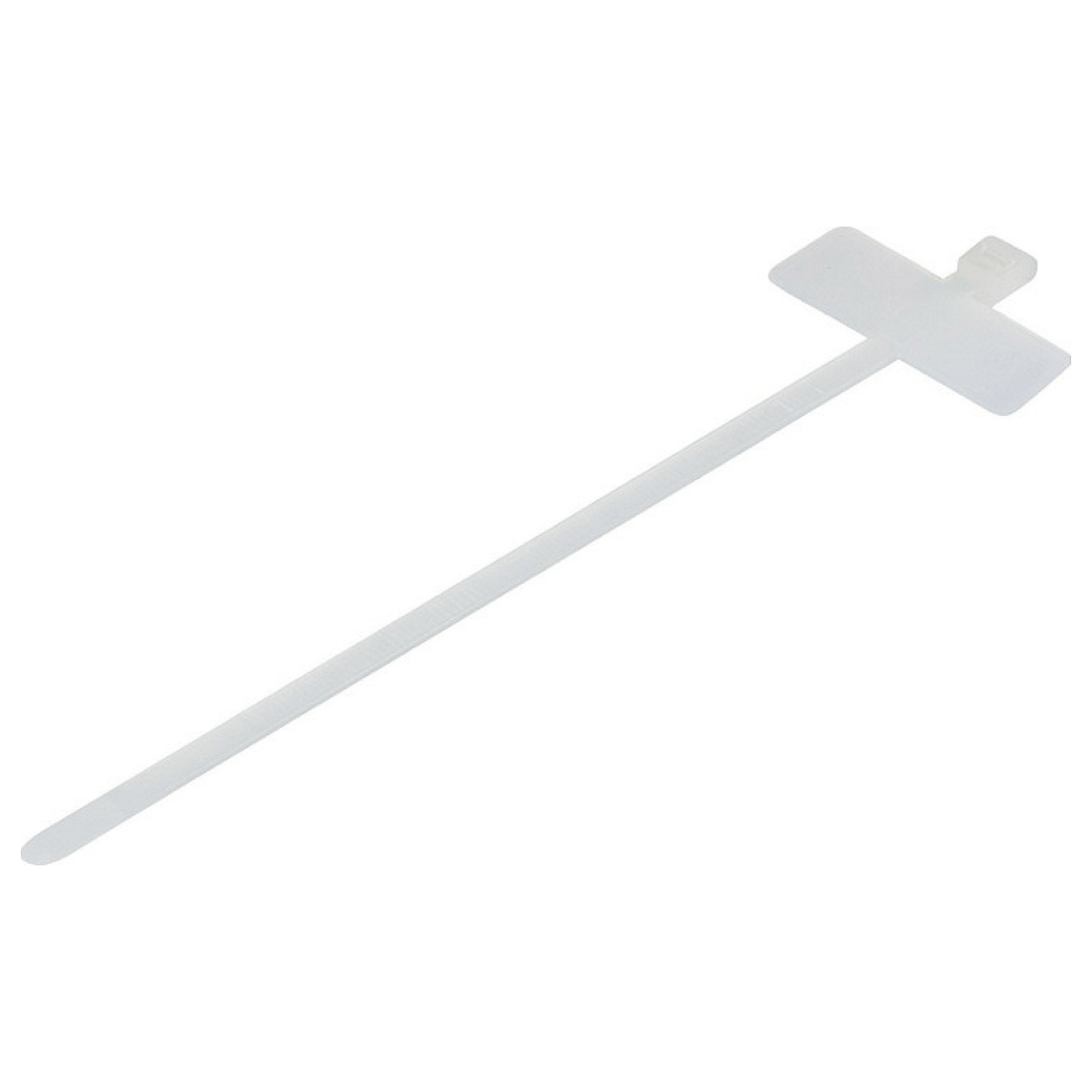 Synergy21 ALLNET 19zbh. Kabelbinder, mit Markierfläche, L100xB2,5mm, 100er Pack, Transparent