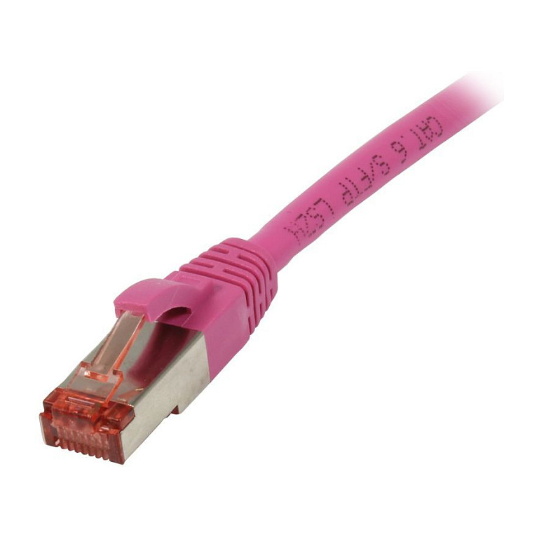 Synergy21 Patchkabel RJ45, CAT6 250Mhz, 1,5m magenta, S-STP(S/FTP), TPE/LSZH(Superflex) Netzwerk