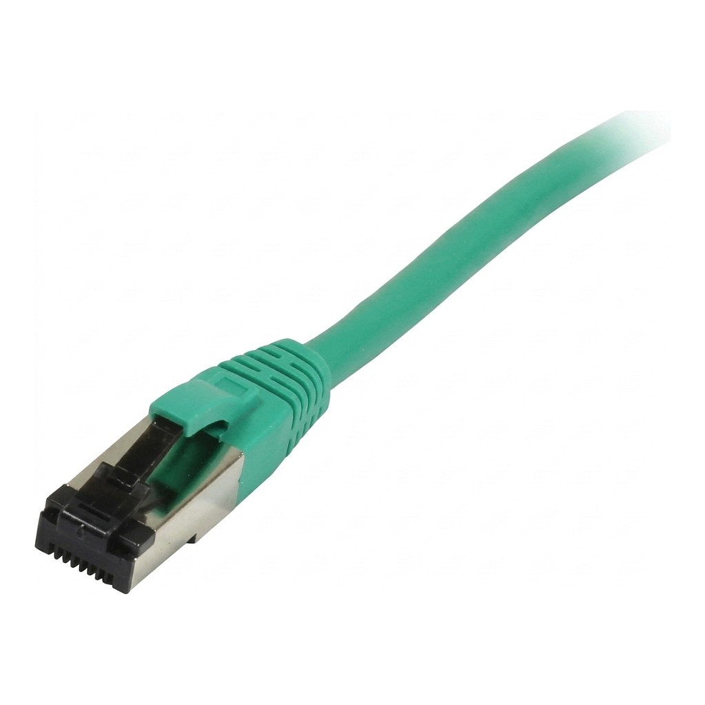 Synergy21 Patchkabel RJ45, CAT8.1 2000Mhz, 7,5m, grün, S-STP(S/FTP), TPE/LSZH(SuperFlex), AWG26, Netzwerk