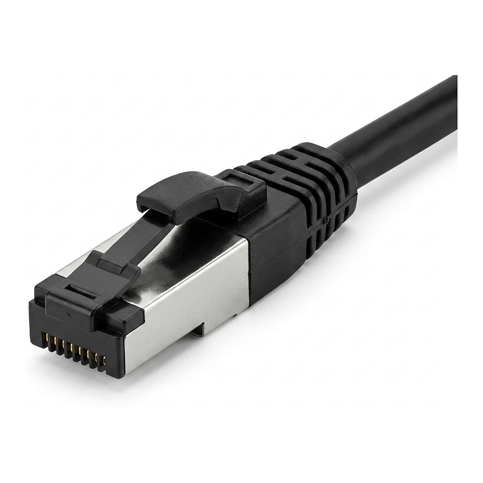 Synergy21 Patchkabel RJ45, CAT8.1 2000Mhz, 3m, schwarz, S-STP(S/FTP), TPE/LSZH(SuperFlex), AWG26, Netzwerk