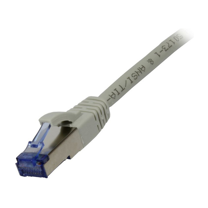 Synergy21 Patchkabel RJ45, CAT6A 500Mhz, 1,5m, grau, S-STP(S/FTP), Komponent getestet(GHMT certified), AWG26, Netzwerk