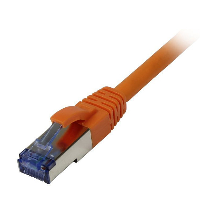 Synergy21 Patchkabel RJ45, CAT6A 500Mhz, 5m, orange, S-STP(S/FTP), Komponent getestet(GHMT certified), AWG26, Netzwerk
