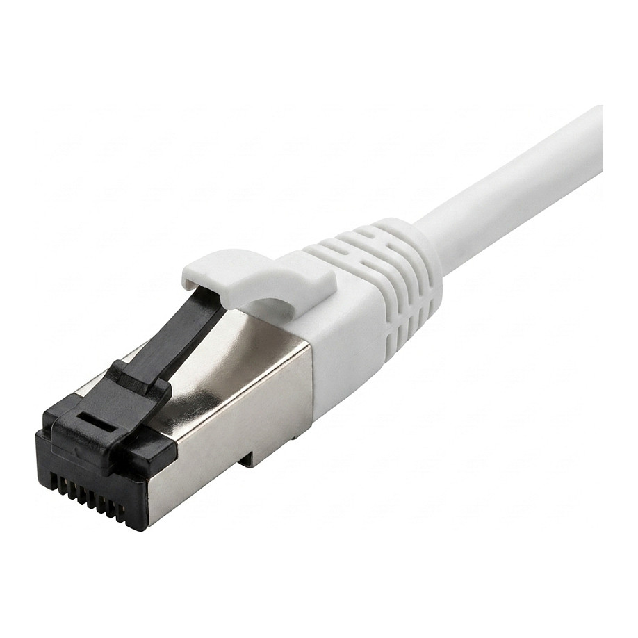 Synergy21 Patchkabel RJ45, CAT8.1 2000Mhz, 0,15m, weiss, S-STP(S/FTP), TPE/LSZH(SuperFlex), AWG26, Netzwerk