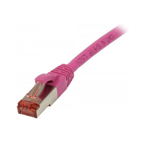 Synergy21 Patchkabel RJ45, CAT6 250Mhz, 2m magenta, S-STP(S/FTP), TPE/LSZH(Superflex) Netzwerk