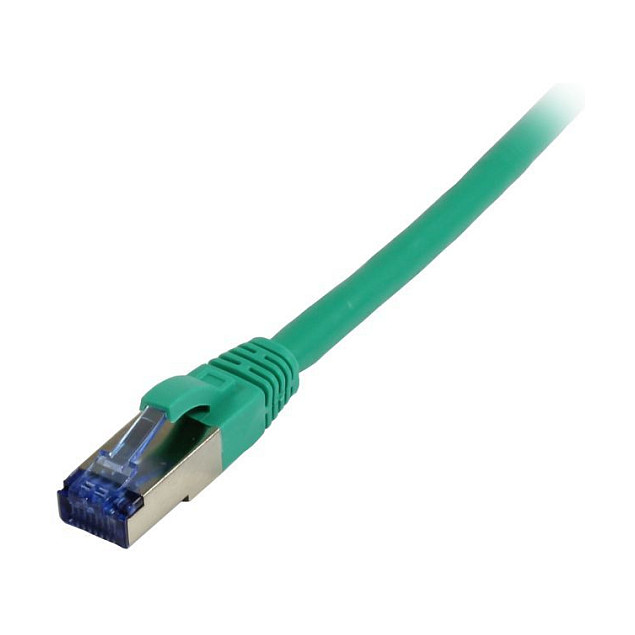 Synergy21 Patchkabel RJ45, CAT6A 500Mhz, 1,0m, grün, S-STP(S/FTP), TPE/LSZH(Superflex), AWG26, Netzwerk