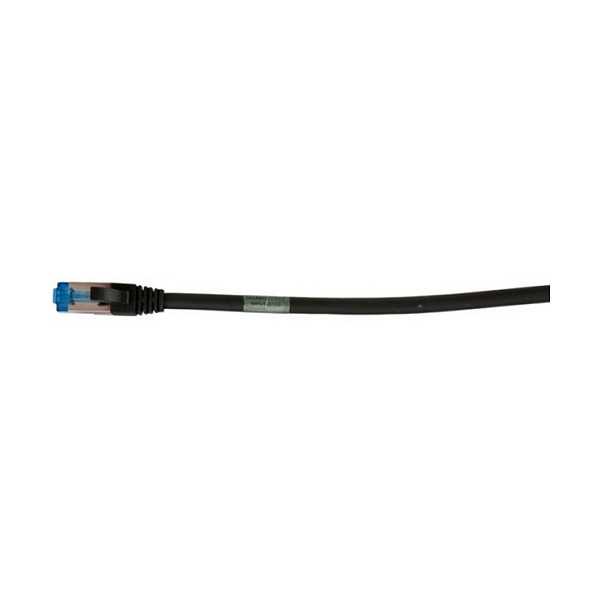 Synergy21 Patchkabel RJ45, CAT6A 500Mhz, 0,25m, schwarz, S-STP(S/FTP), TPE/LSZH(Superflex), AWG26, Netzwerk
