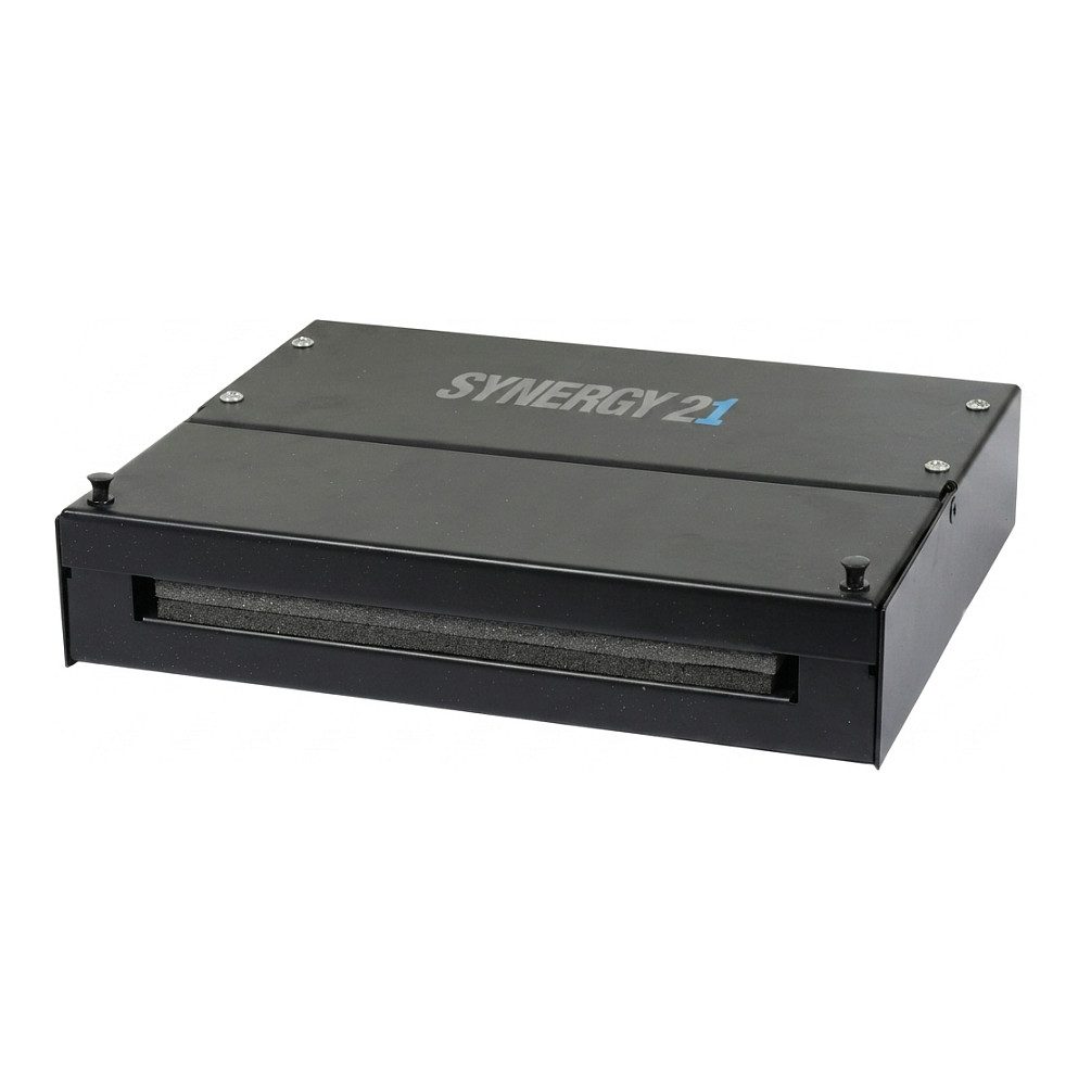 Synergy21 Keystone, Modulträger, Patchpanel für 12x TP-Modul, Aufputz, Metallklappbox(Consolidation Point Box), Schwarz