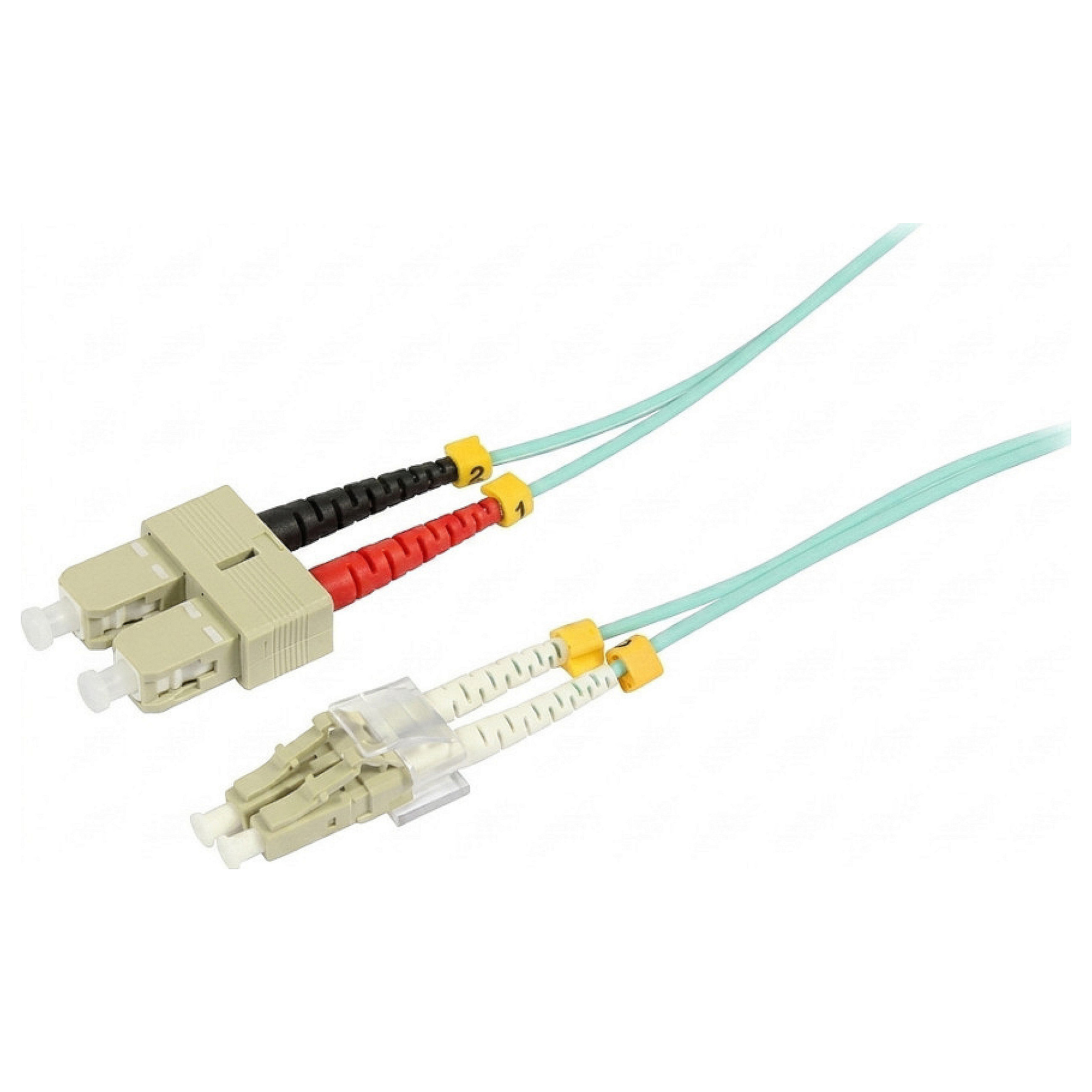 Synergy21 LWL-2-Faser-Patchk. 10mtr.LC-SC, 50/125um,OM3, AD=2mm