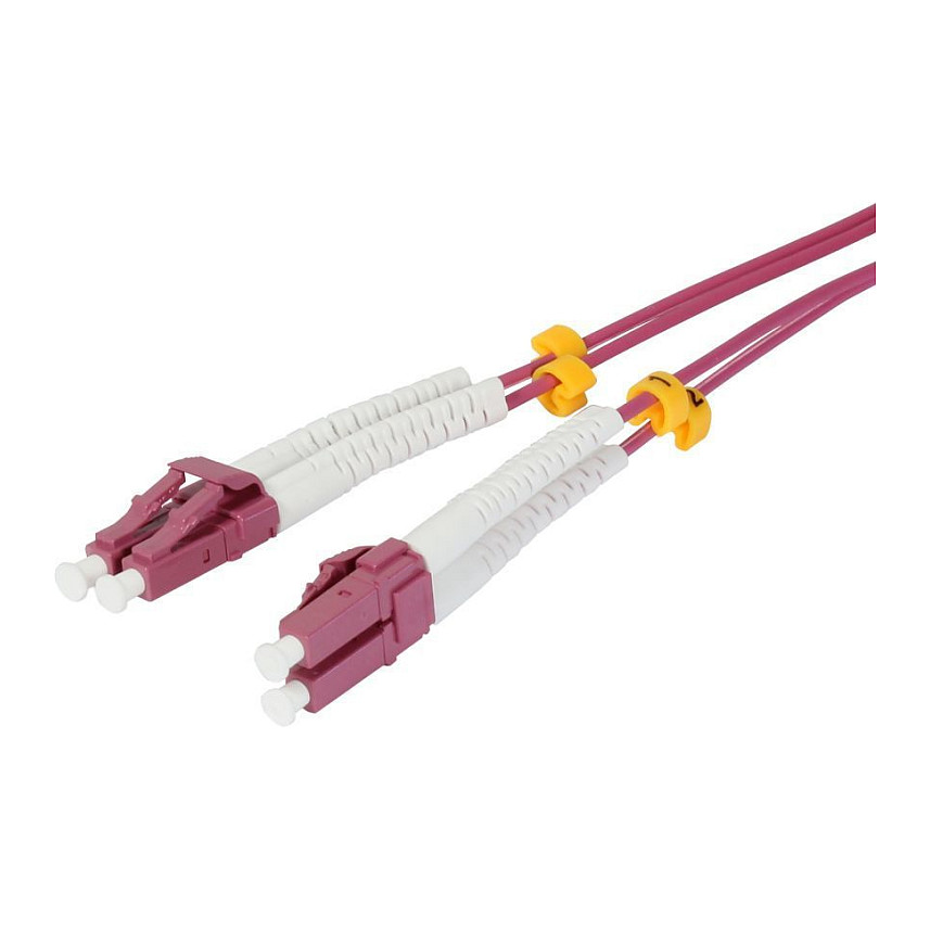 Synergy21 LWL-2-Faser-Patchk. 15mtr.LC-LC, 50/125um,OM4, AD=2mm, flexible Knickschutztülle,