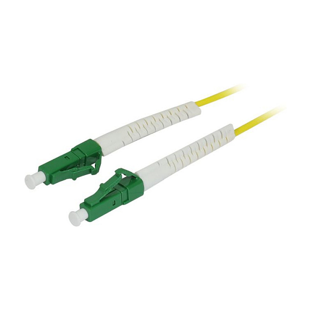 Synergy21 LWL-1-Faser-Patchk. 2mtr.LC(APC)-LC(APC), 9/125u, OS2, G657A2, AD=2mm, flexible Knickschutztülle