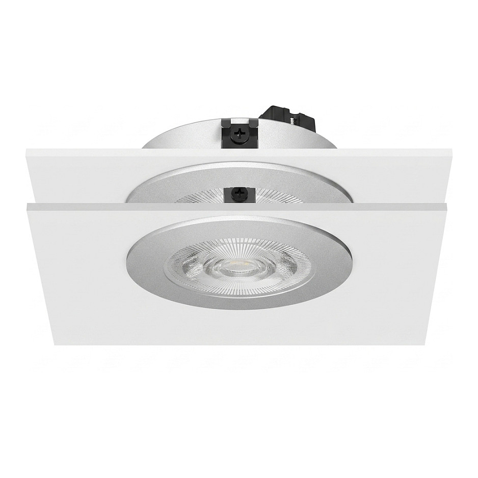 Synergy 21 LED Deckeneinbauspot Helios silber, rund, neutralweiß Beleuchtung