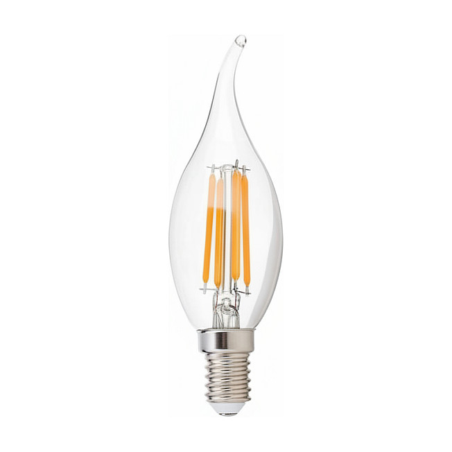 Synergy 21 LED Retrofit E14 Kerze klar geschweift 4,5W ww dimmbar Beleuchtung