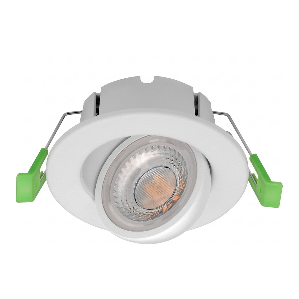 Synergy 21 LED Deckeneinbauspot Phos schwenkbar rund weiß CCT switchable Beleuchtung