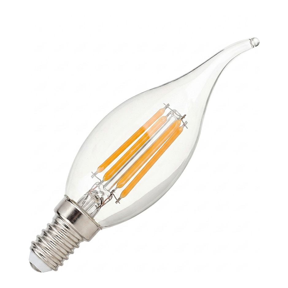 Synergy 21 LED Retrofit E14 Kerze klar geschweift 4,5W ww Beleuchtung