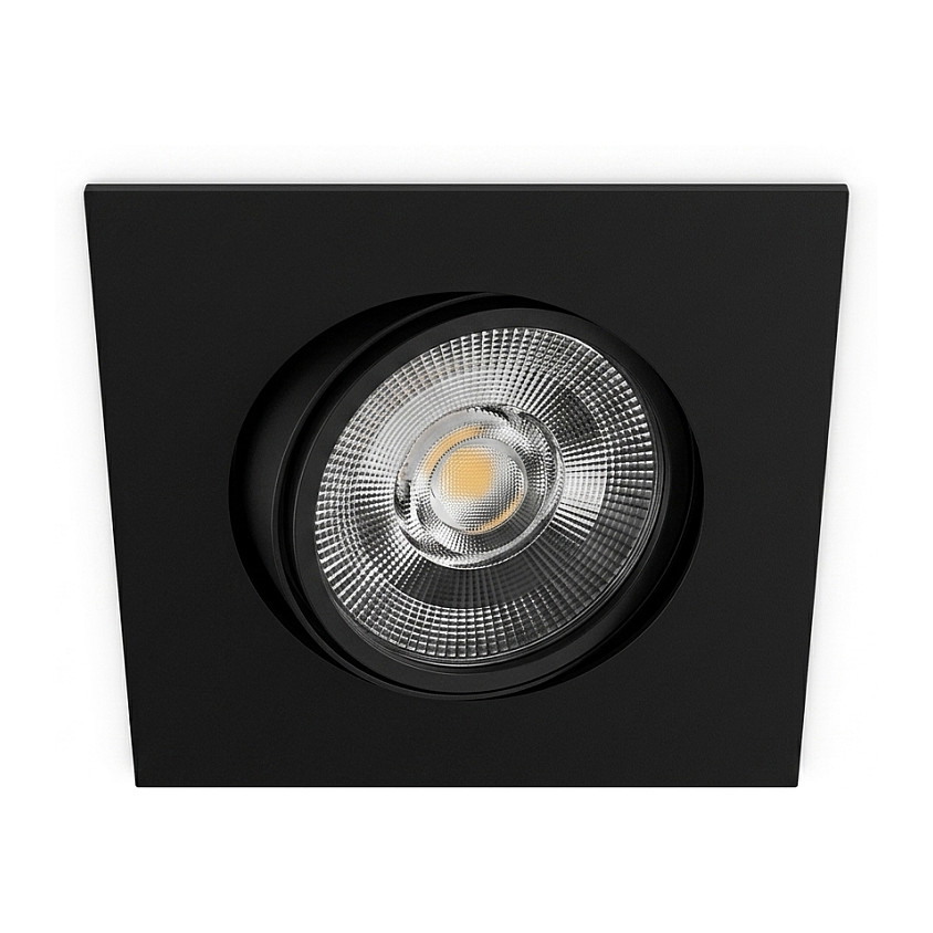 Synergy 21 LED Deckeneinbauspot Helios schwarz, quadratisch+schwenkbar, warmweiß Beleuchtung