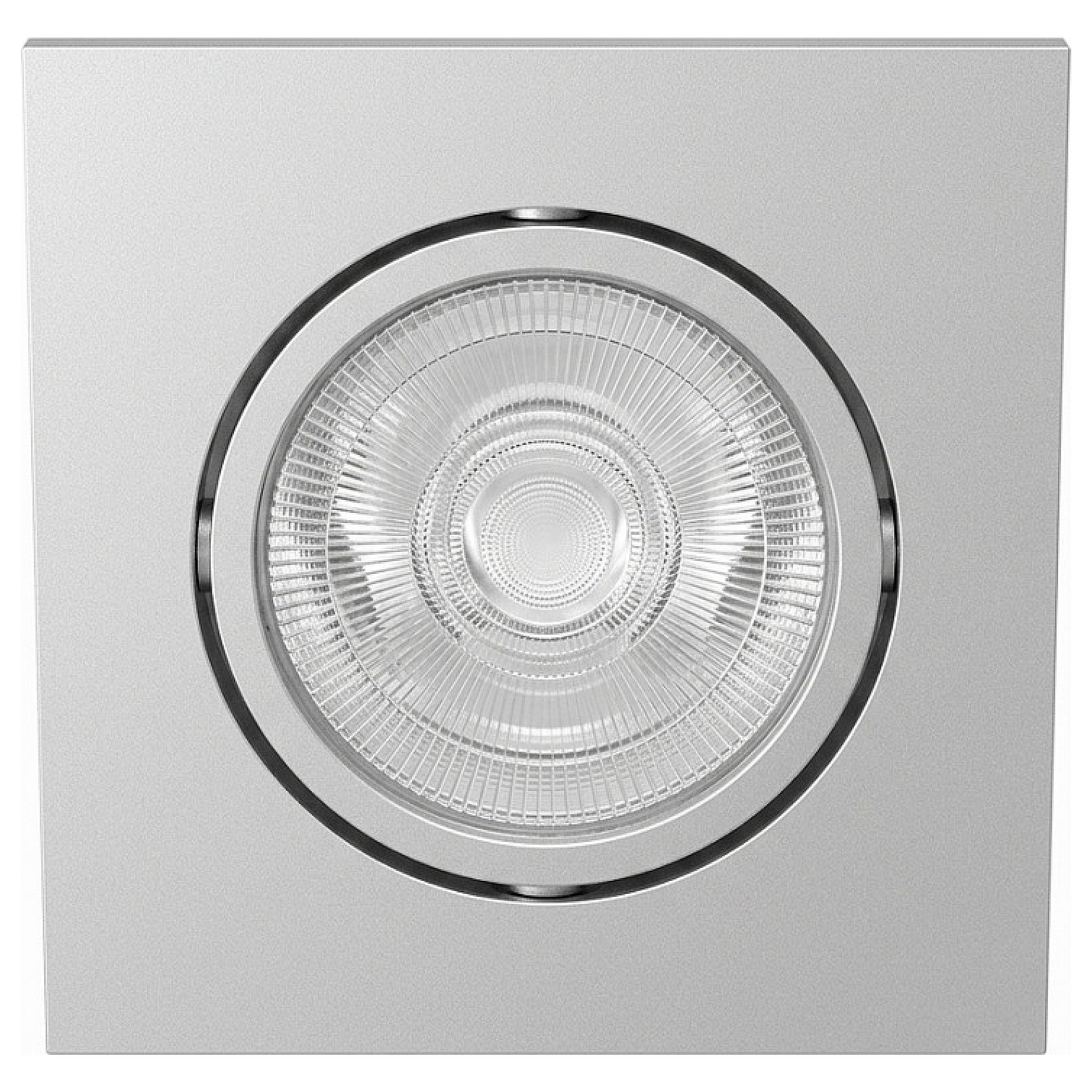 Synergy 21 LED Deckeneinbauspot Helios silber, quadratisch+schwenkbar, neutralweiß Beleuchtung