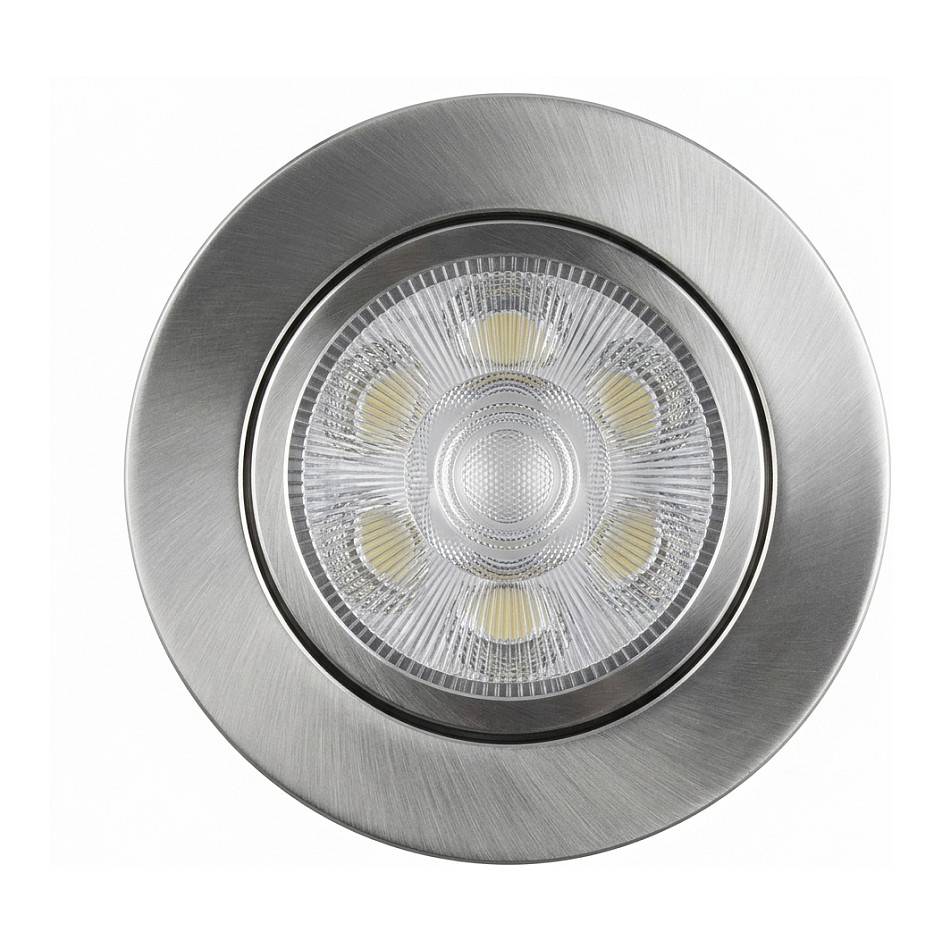 Synergy 21 LED Deckeneinbauspot Helios silber, rund+schwenkbar, warmweiß Beleuchtung