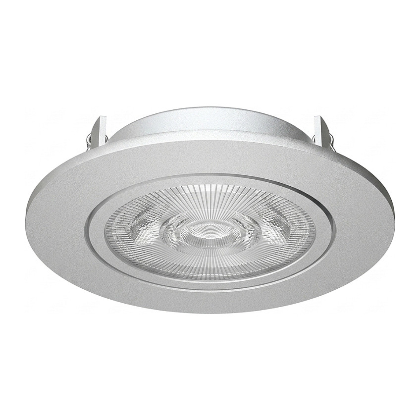 Synergy 21 LED Deckeneinbauspot Helios silber, rund+schwenkbar, neutralweiß Beleuchtung