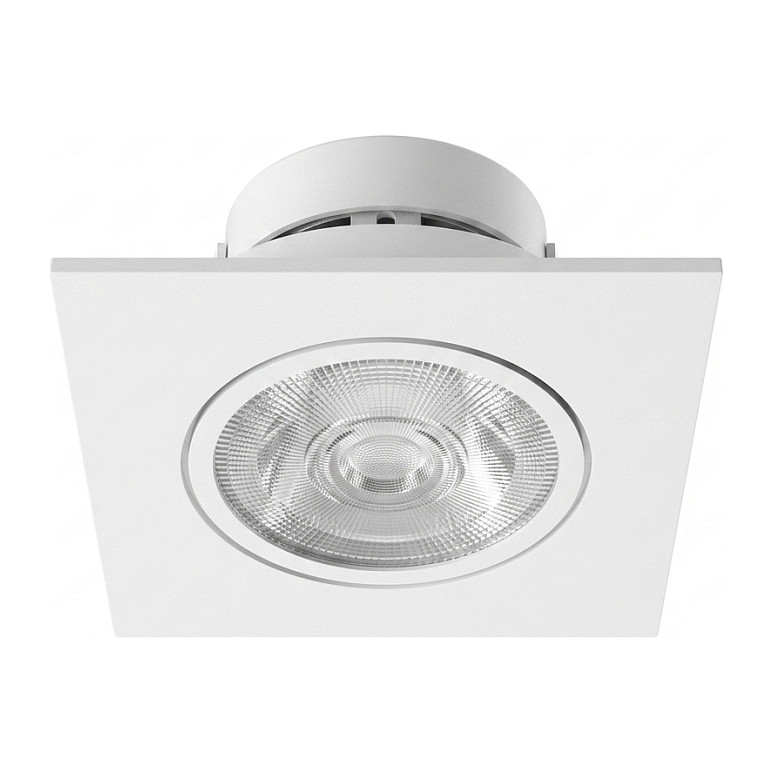 Synergy 21 LED Deckeneinbauspot Helios weiß, quadratisch+schwenkbar, warmweiß Beleuchtung