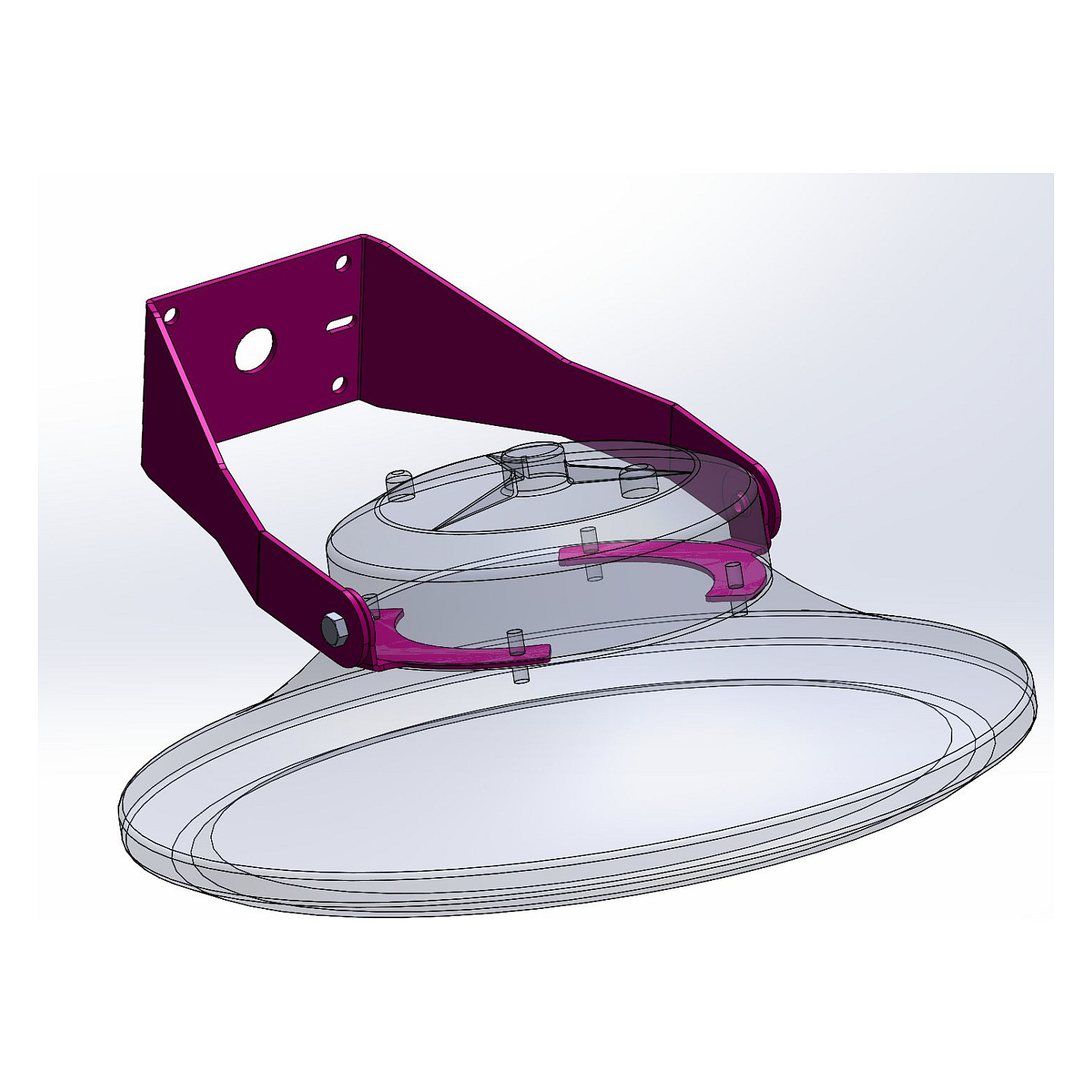 Synergy 21 LED Spot Pendelleuchte UFO zub. Wandhalterung für UFO size L Bügel lang Beleuchtung