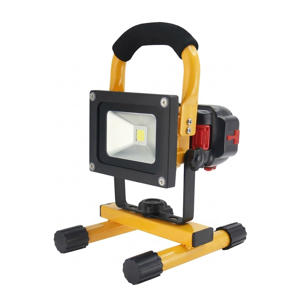 Synergy 21 LED AKKU Baustrahler 10W gelb/kaltweiß slider Beleuchtung