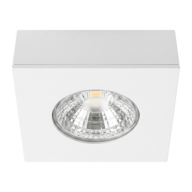 Synergy 21 LED Deckeneinbauspot Helios weiß, quadratisch, Aufputzrahmen Beleuchtung