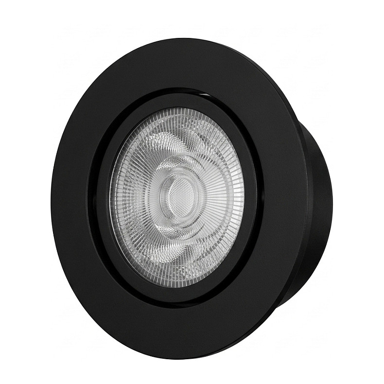 Synergy 21 LED Deckeneinbauspot Helios schwarz, rund+schwenkbar, neutralweiß Beleuchtung