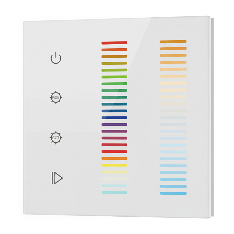Synergy 21 LED Serie EOS 05 5-Kanal Wandtaster RGB-WW (RGB-CCT) Beleuchtung