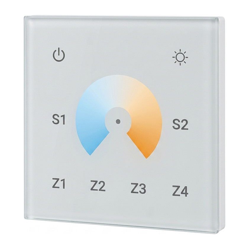 Synergy 21 LED Serie EOS 05 Wanddimmer dual white (CCT) touch 4 Zonen Beleuchtung