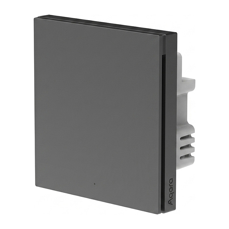Aqara Smart Wall Switch H1 EU (With Neutral, Single Rocker) -Grey light switch