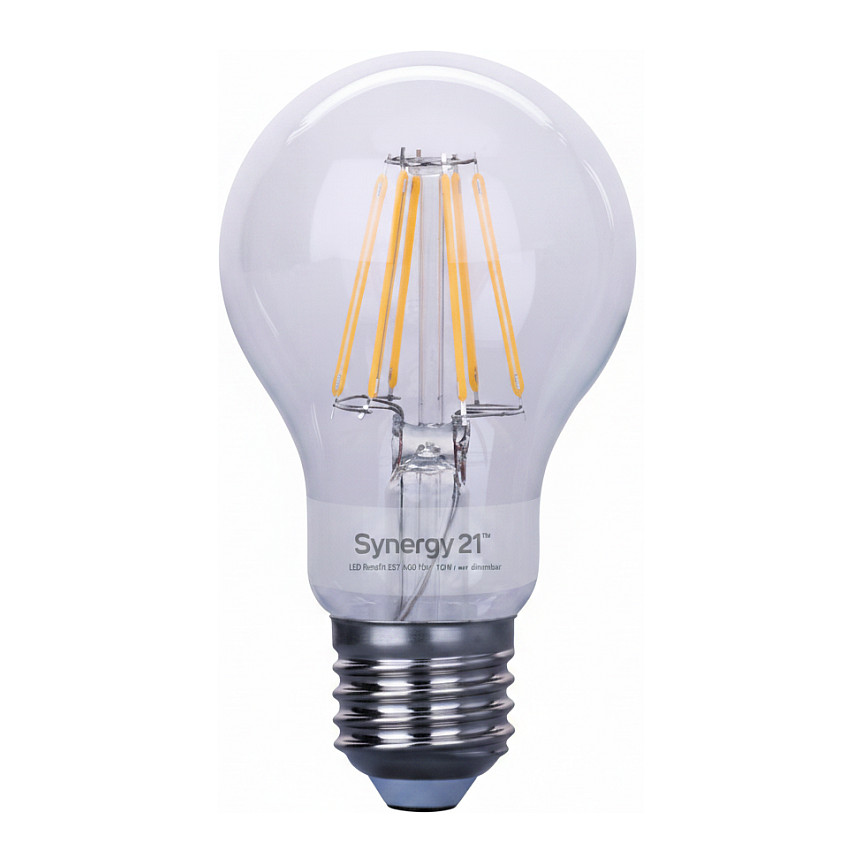Synergy 21 LED Retrofit E27 A60 Bulb klar 10W ww dimmbar Beleuchtung