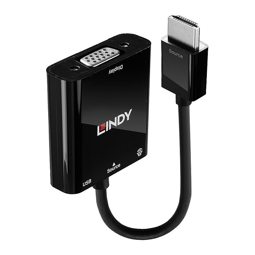 LINDY Konverter HDMI auf VGA und Audio 1080p ohne Scaling