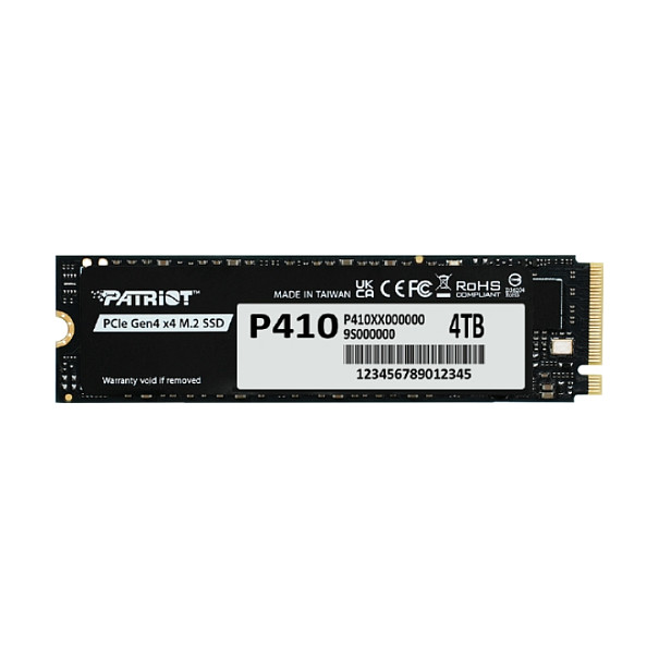 M.2 4TB Patriot P410 PCIe 4.0 5000/4500 Interne SSDs