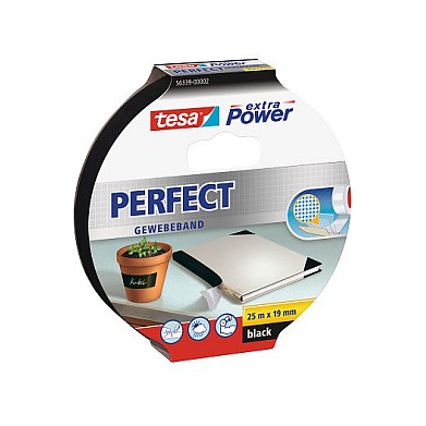 tesa extra Power Perfect Gewebeband 25m 19mm schwarz Werkzeuge