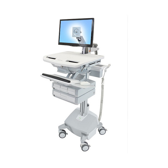 ERGOTRON StyleView Wagen mit LCD-Arm LiFe-Antrieb 4 Schublade EU SAU-EU