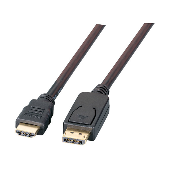 EFB DisplayPort auf HDMI A, St.-St., 5.0m, schwarz